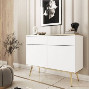 Cómoda 2 Portas + 2 Gavetas Oro