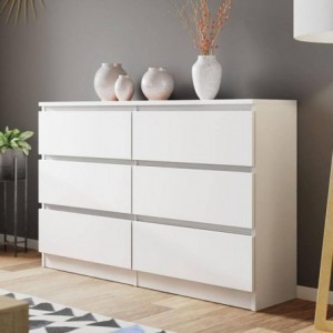 Cómoda 6 Gavetas Malwa M6 120 Cómoda 6 Gavetas Malwa M6 120