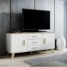 Sala Completa Sanna 2 (Branco Brilhante/Dab Sonoma)