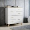 Sala Completa Sanna 2 (Branco Brilhante/Dab Sonoma)