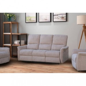 Sofá 3 Lugares Relax c/ Mecanismo Elétrico Luk (198x92cm)