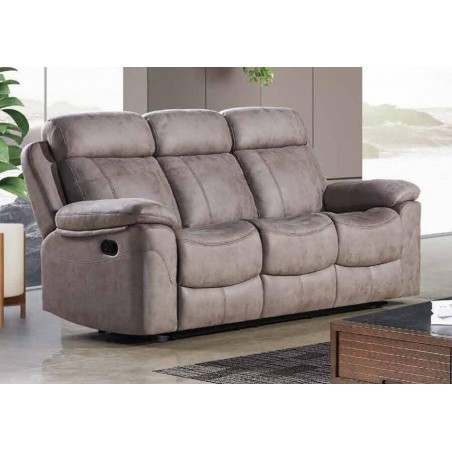 Sofá 3 Plazas Relax c/ Função Manual Menfis (206x96cm)