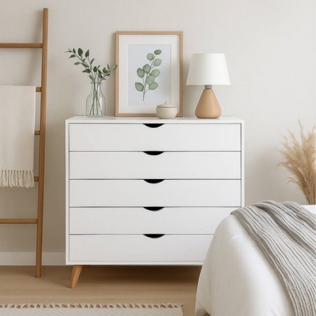 Cómoda 5 Gavetas Fiano