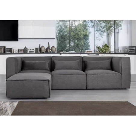 Sofá Modular 2L + Chaise Long Reversível Luxury 02 (260x160cm)