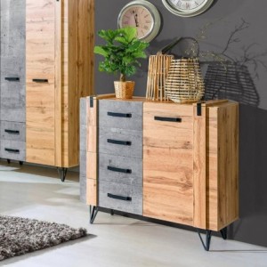 Aparador 1 Porta + 4 Gavetas Lofter