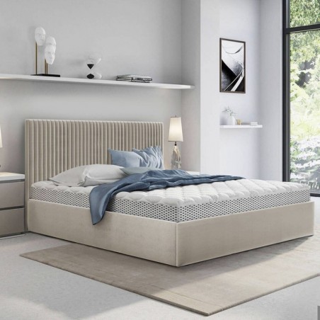 Cama Estofada de Casal Regina + Colchão Opc.