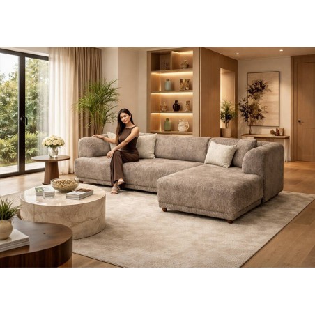 Sofá 2L + Chaise Long Monza (277x102cm)