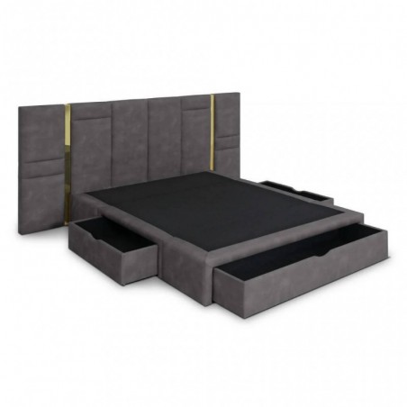 Cama Estofada de Casal Valência + Colchão Opc.