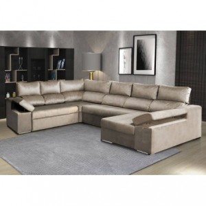 Sofá Canto c/ Chaise Long Cama Amazônia XL (275x340x160cm)