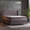 Cama Estofada Casal Diamond + Colchão Opc.