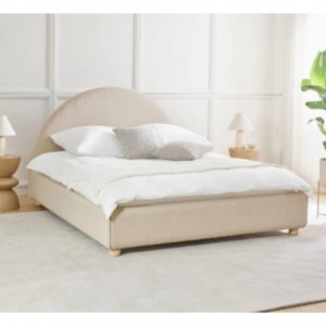 Cama Estofada Sol c/ Estrado, Sistema Elevatório e Baú + Colchão Opc.