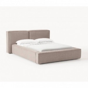 Cama Estofada Bloom c/ Estrado, Sistema Elevatório Inc + Colchão Opc.