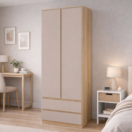 Roupeiro 2 Portas + 2 Gavetas Frida