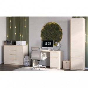 Conjunto de Escritorio Frida (Toffy/Sonoma Oak)