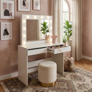 Penteadeira 2 Gavetas Makeup Table