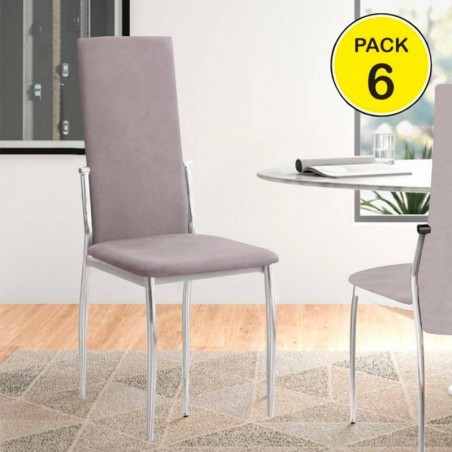 Pack de 6 Cadeiras Sakura (Cinza)
