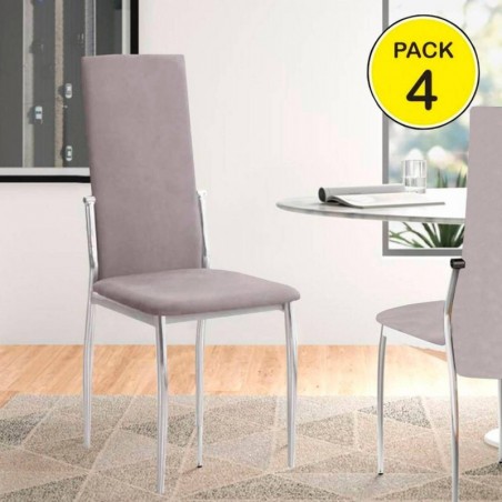 Pack de 4 Cadeiras Sakura (Cinza)