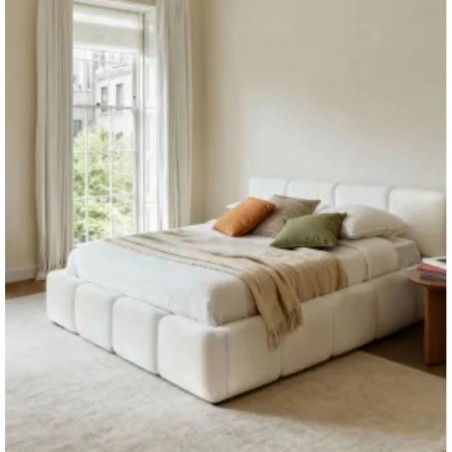 Cama Estofada Jolcem c/ Estrado, Sistema Elevatório e Baú Inc + Cochão Opc.