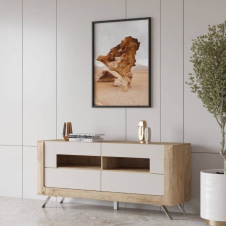 Aparador 2 Gavetas + 2 Nichos Kasai