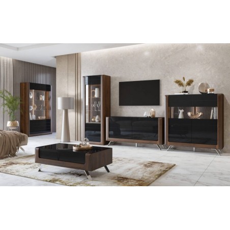 Sala Completa Kasai (Preto Brilhante)