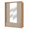 Roupeiro 2 Portas de Correr c/ Espelho Impressio (159cm)