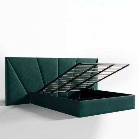 Cama Estofada Alexandra (Cabeceira Longa) + Colchão Opc.