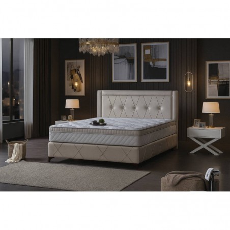 Cama Alice + Estrado, Sistema Elevatório e Fundos + Colchão Opc.