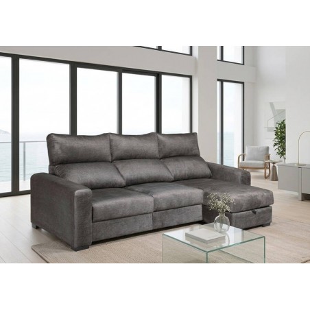 Sofá 2L + Chaise Long c/ Cama Santorini (255x145cm)