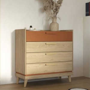 Cómoda 4 Gavetas Scandi