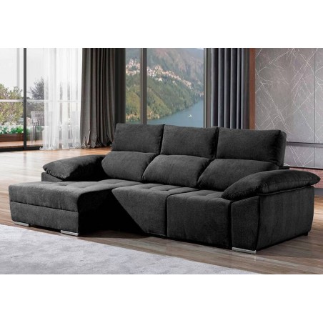Sofá 2L + Chaise Long c/ Cama Las Vegas Small (240x160cm)