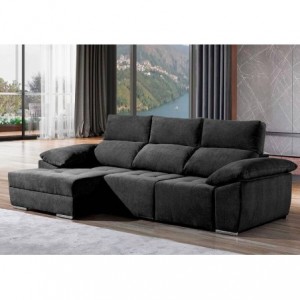 Sofá 2L + Chaise Long c/ Cama Las Vegas (280x160cm)