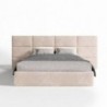 Cama Estofada Adelaide (Cabeceira Longa) + Colchão Opc.