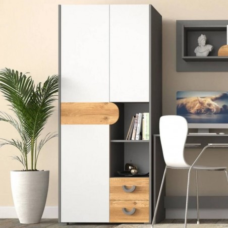 Roupeiro 2 Portas + 2 Gavetas Carini