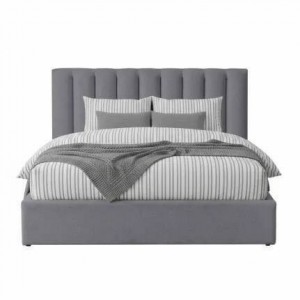 Cama Estofada Delmonte c/ Estrado e Sistema Elevatório Inc. + Colchão Opc.