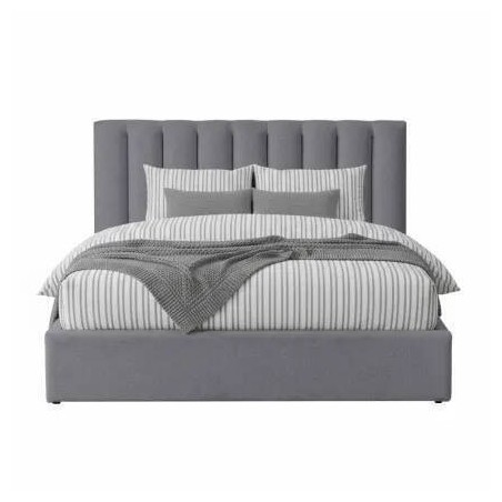 Cama Estofada Delmonte c/ Estrado e Sistema Elevatório Inc. + Colchão Opc.