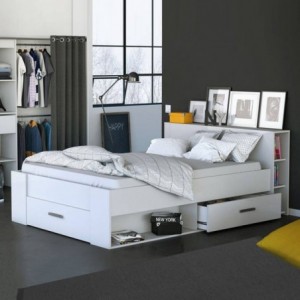 Pack Cama Pocket (Branco Matte) + Estrado + Colchão Basic 15HR (190x140cm) Pack Cama Pocket (Branco Matte) + Estrado + Colchão Basic 15HR (190x140cm)