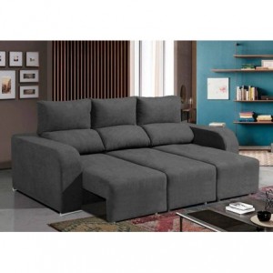 Sofá 3L c/ Cama Jaipur (240cm)