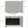 Mini Forno Grunkel HR-48SILVERRUSTI 48L