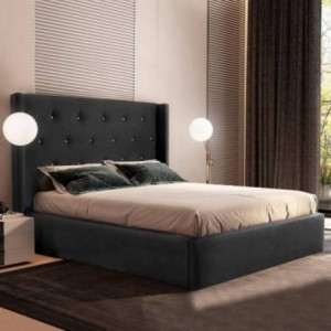 Cama de Casal Diamante c/ Cristais Swarovski + Colchão Opc.