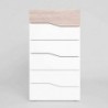 Pack 2 Mesas de Cabeceira 3G + Camiseiro 6G Cannes Branco Matte/ Sahara