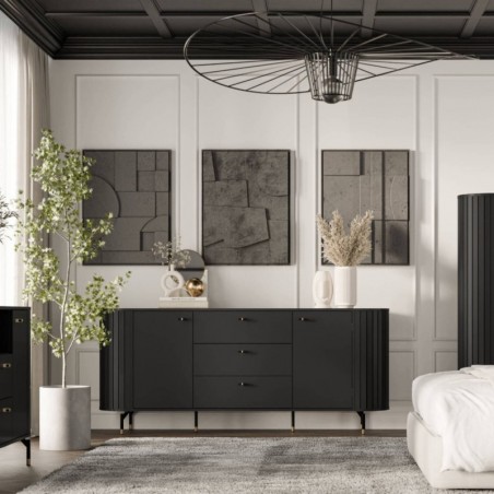 Aparador 2 Portas + 3 Gavetas Zante