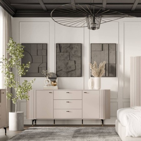 Aparador ZANTE com 2 portas e 3 gavetas (190x81x40)