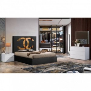 Quarto Completo Baby Face c/ Detalhes em Espelho  + Colchão Opc.