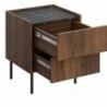 Mesa de Cabeceira 2 Gavetas Tewos