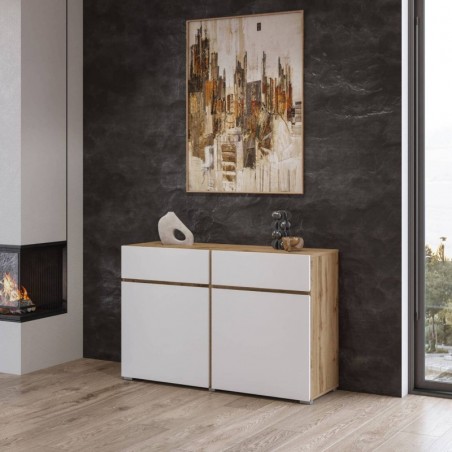 Aparador CROSS com 2 portas e 2 gavetas (119x78x40)