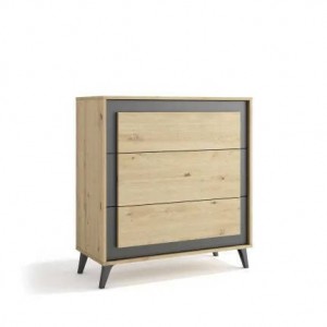 Cómoda 3 Gavetas Atenea c/ Pés