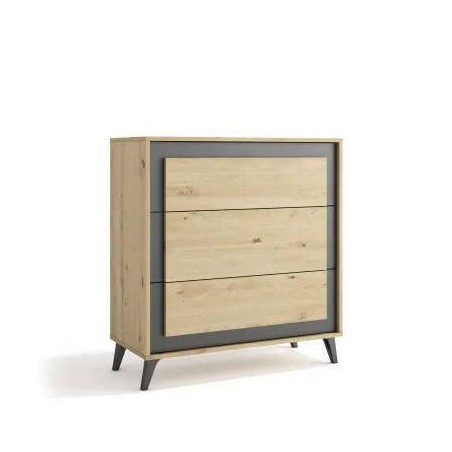 Cómoda 3 Gavetas Atenea c/ Pés