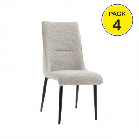 Pack de 4 Cadeiras Monroe (Beige)