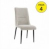 Pack de 4 Cadeiras Monroe (Beige)