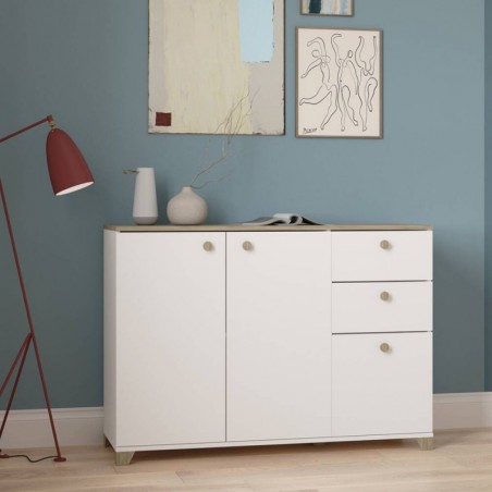 Aparador 3 Portas + 2 Gavetas Izzy